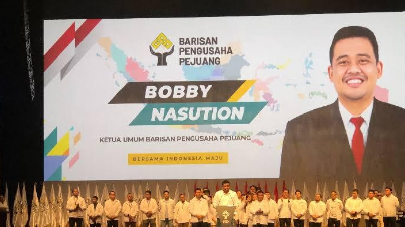 Keterangan Foto :Deklarasi Pembentukan Relawan Barisan Pengusaha Pejuang mendukung pasangan Prabowo-Gibran.